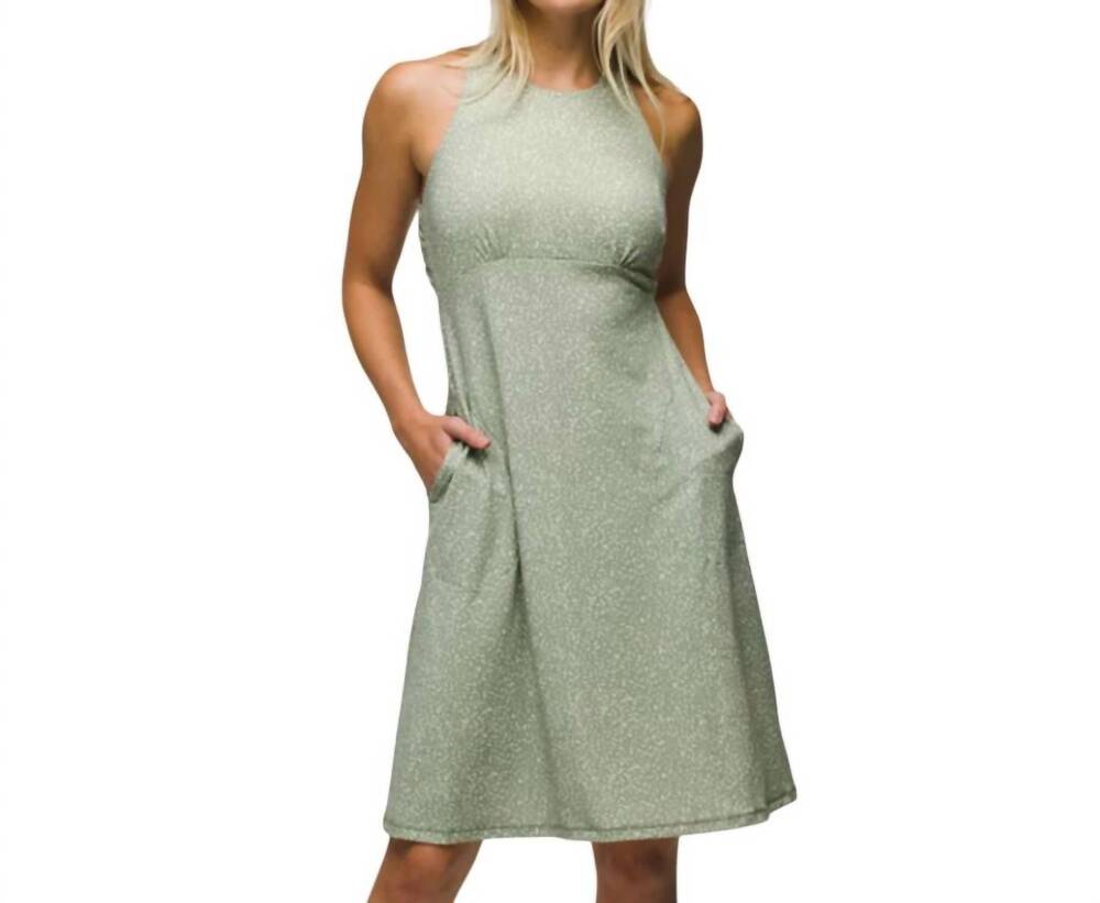 NEW PRANA kamen cross back strap dress in juniper green
